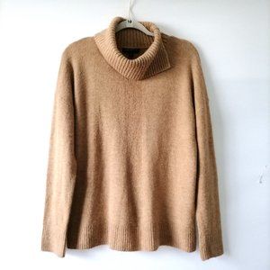 Banana Republic Brown Long Sleeve Split Turtleneck Pullover Sweater Size M